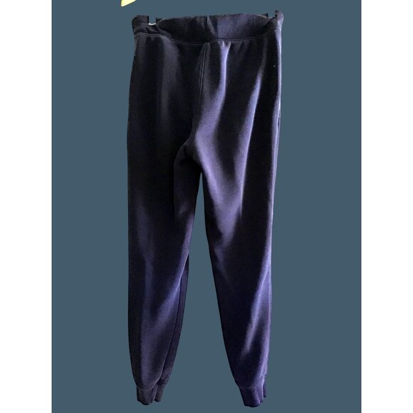 FILA- WOMENS NAVY ELASTIC WAIST TAPPER LEG SWEATPANTS SIZE SMALL - Picture 2 of 7